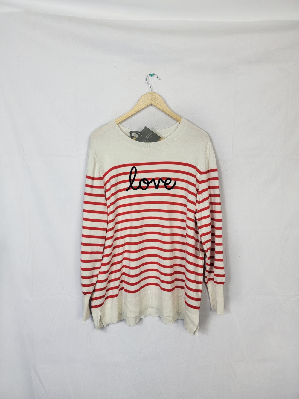 Women's NWT 3X Marled Embroidered Sweater
